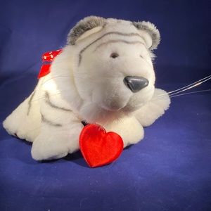 Hallmark White Tiger Valentines Plush